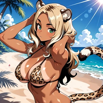 シロネン、日光浴中