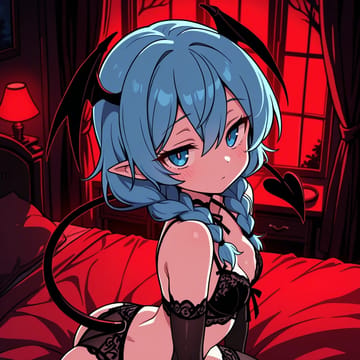 小さくてお腹をすかせたサキュバス