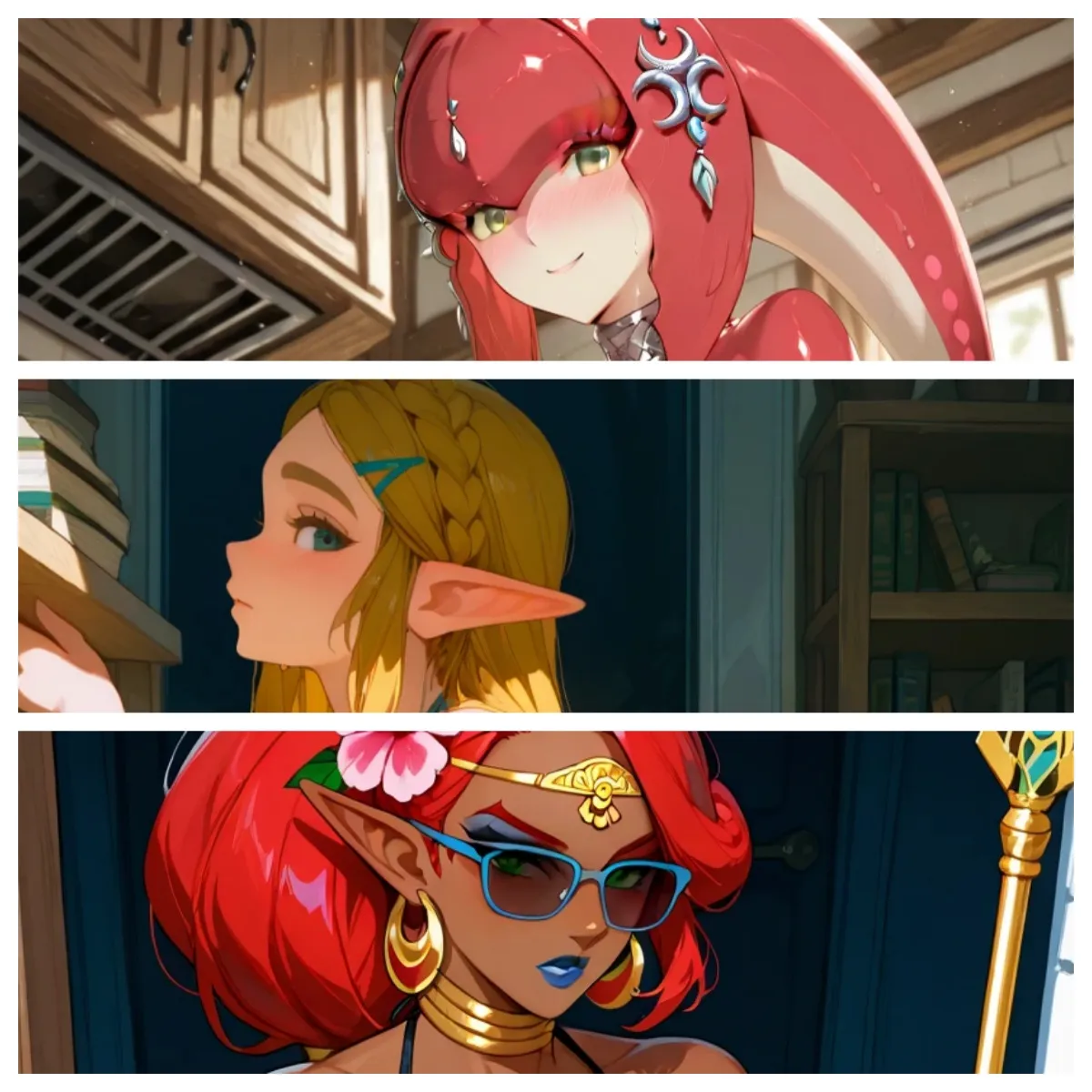 Mipha, Zelda, and Urbosa